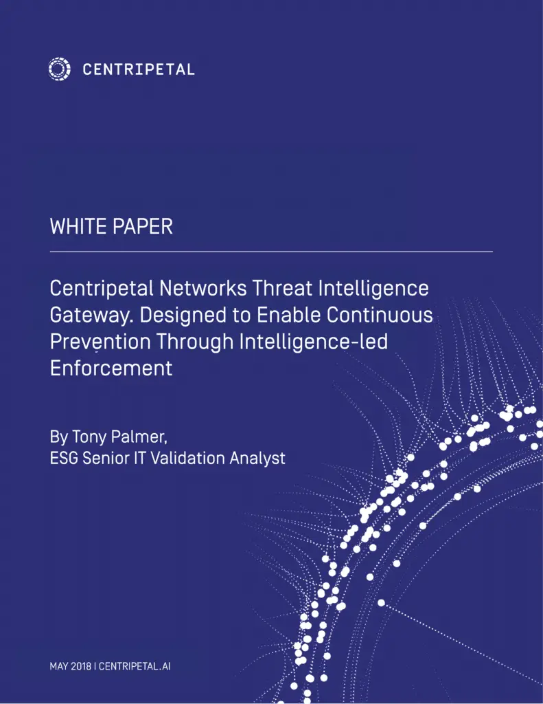 Centripetal, cybersecurity, intelligence