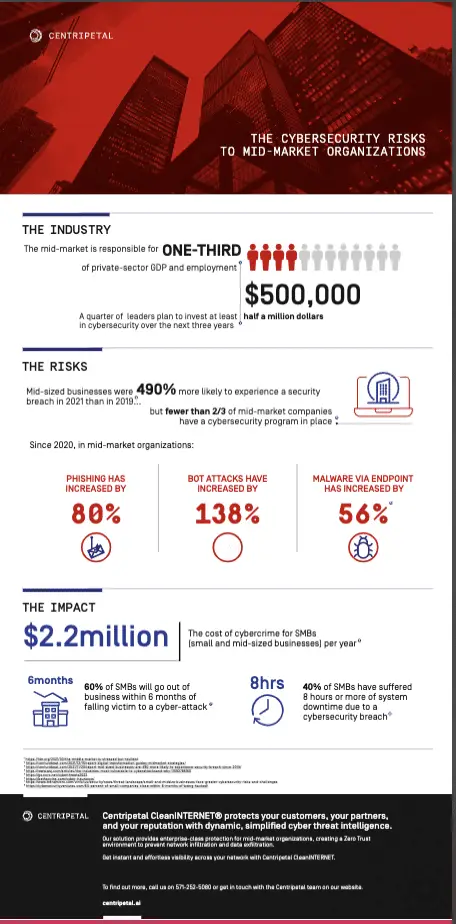 Centripetal, cybersecurity, intelligence, risks